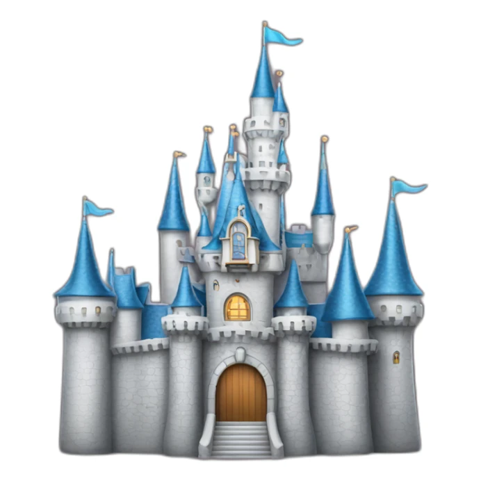 a castle that looks like cinderellas castle from disney world sticker