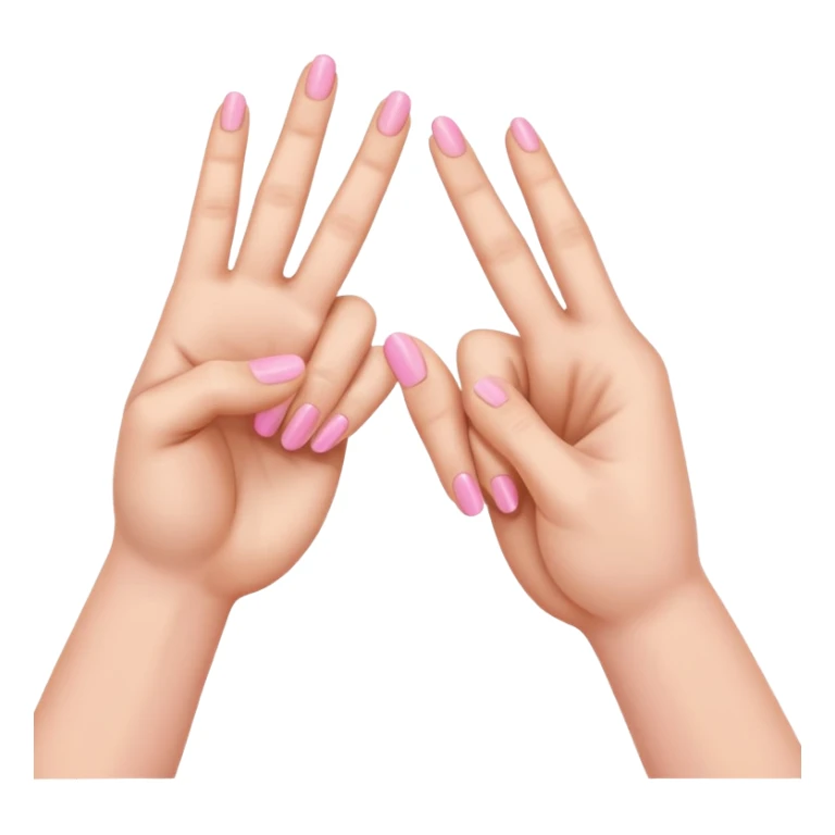 two hands facing each other with pinky fingers raised, pinky promise, simple and expressive sticker