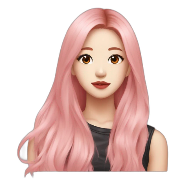 rosé blackpink rock style sticker