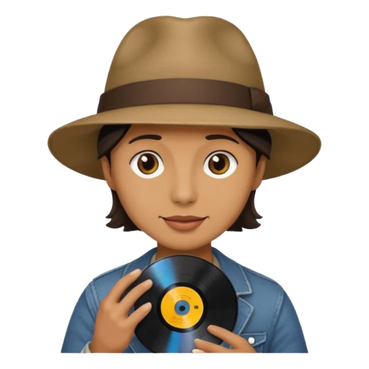 Record Collector + vinyl disc, Vintage Collectors. sticker