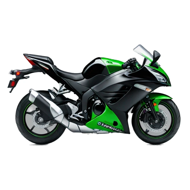 Black Kawasaki ninja 6r sticker