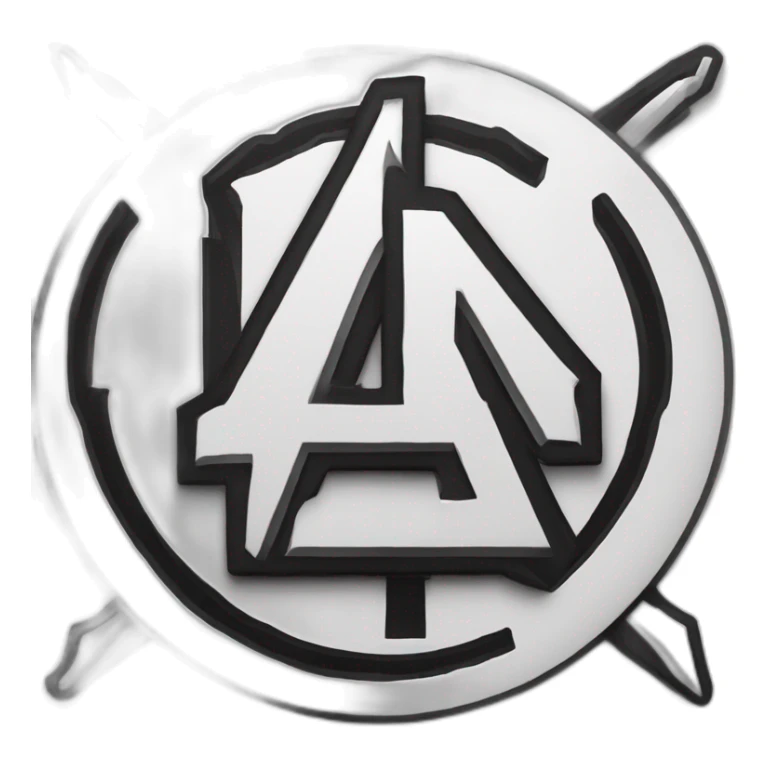 a black letter a on a white background, inspired by Anton Ažbe, tumblr, attack on titan anime style, autocad, assassins creed, logo without text sticker