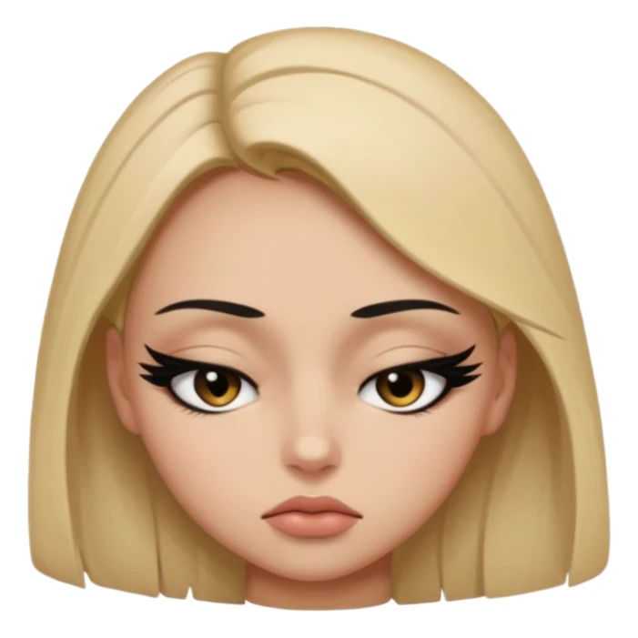 deadly stare one eye emoji girl  sticker