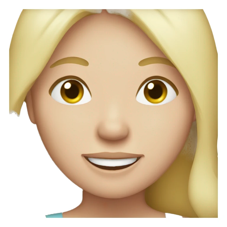 Pregnant blond women happy sticker