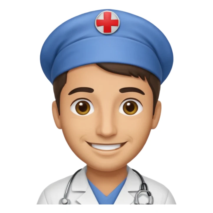 Italian male nurse sticker
