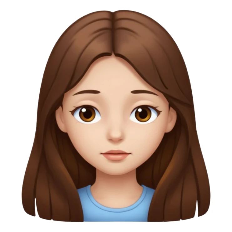 girl closed her left eye sticker