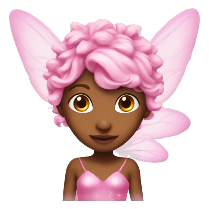 pink christmas fairy sticker