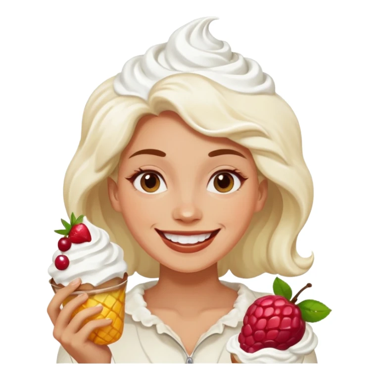 Female pie fight sticker