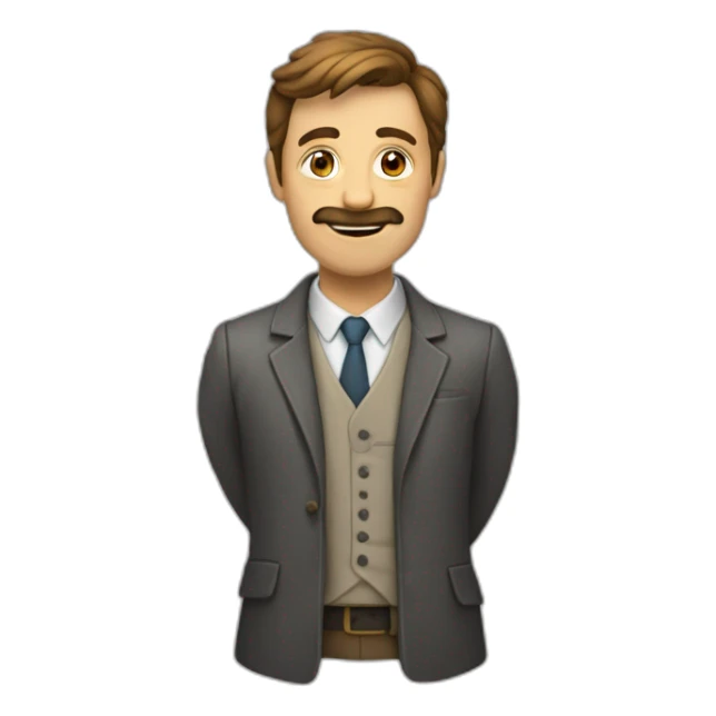 Homme tenant un cœur brisé sticker