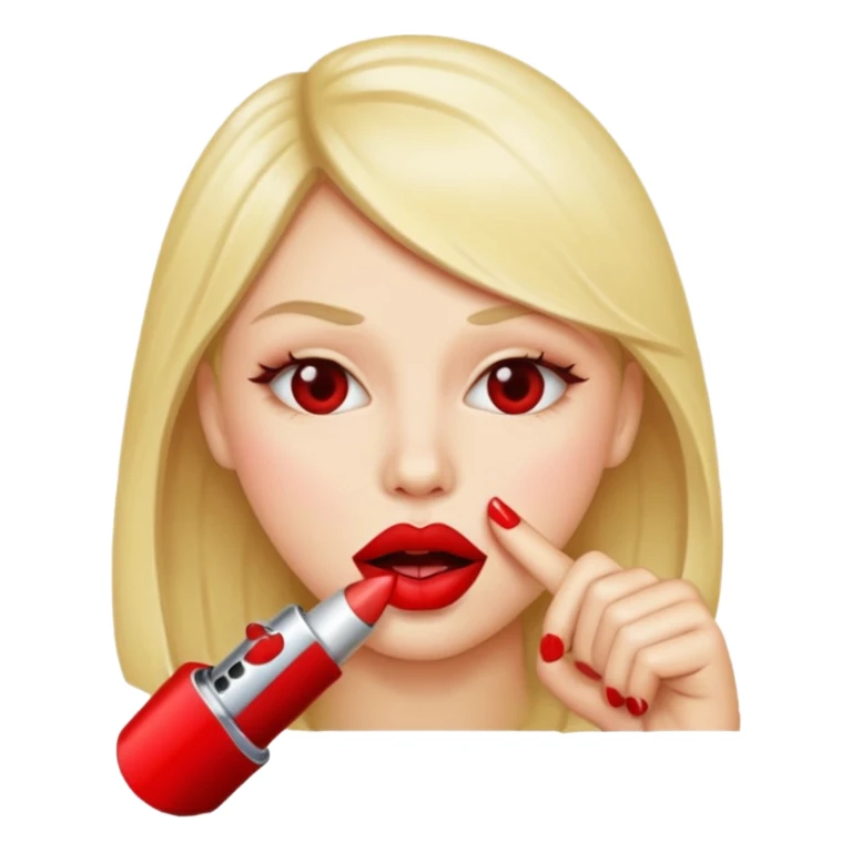 una boca mordiendo un dedo sticker