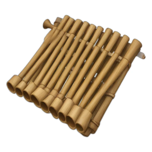 panpipe with 22 tubs like a real one. To be realistic and with high resolution sticker