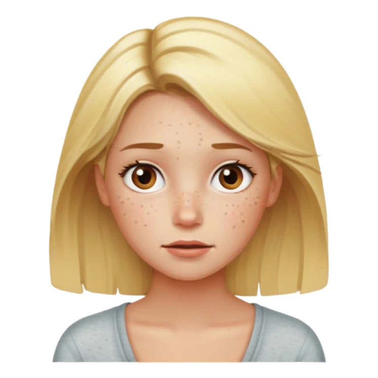 Blonde woman being impatient sticker