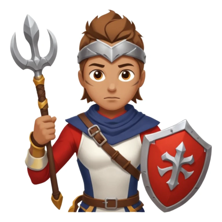An emoji representing the "ironman challenge" for an Albion Online mmorpg character who crafts everything themselves the hard way, and does not buy or sell items in-game. Think of ironman marathons as a guiding principle. Less of the "iron", more of the marathons and hard work / effort. sticker