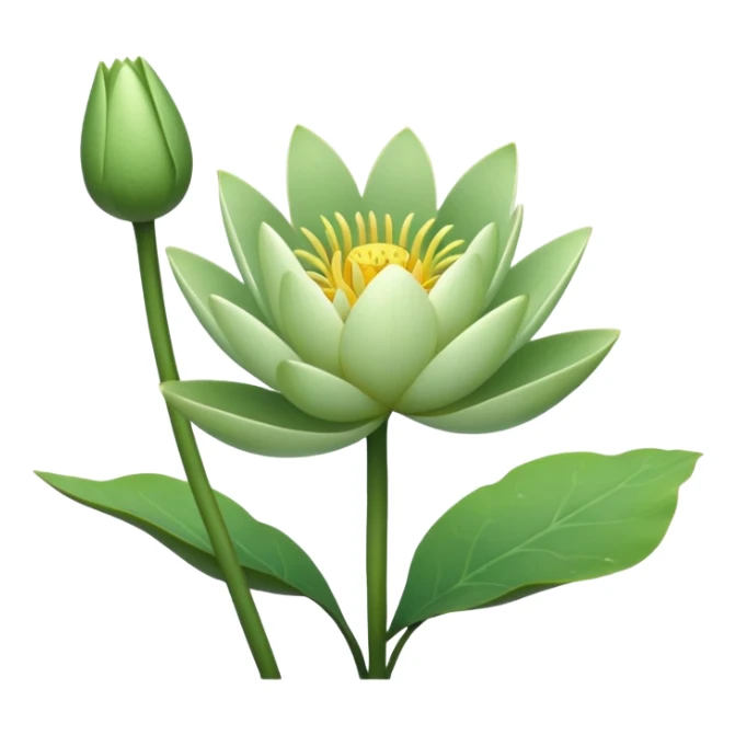 Small text size water lily bud with stem. ⅛ of the ones you’ve given.  sticker