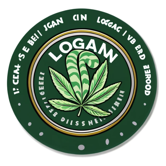  coin that says the word “Logan” and “$herb” sticker