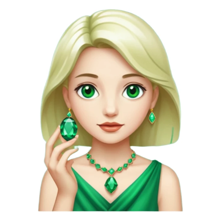 girl carry jewel  sticker