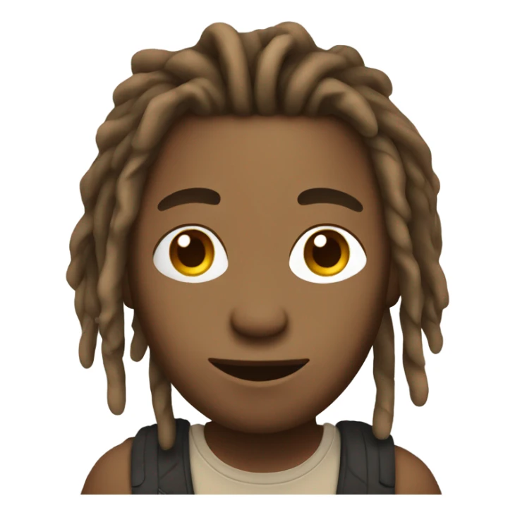 Light brown guy with dreads sticker