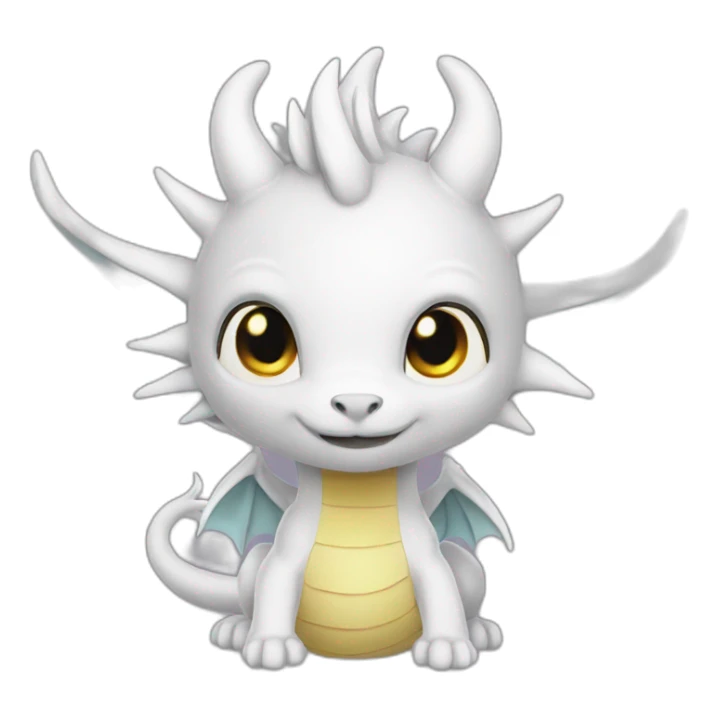 Dragon blanc  sticker