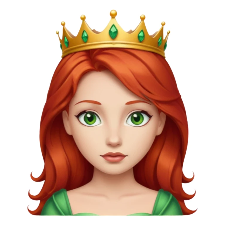 Sexy red hair princess sticker