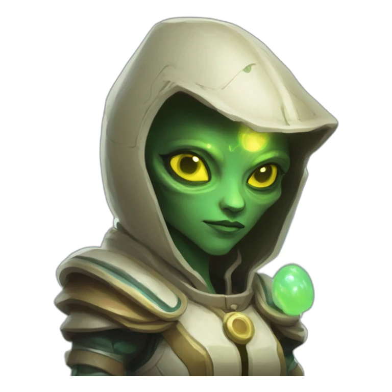 alien healer scifi roguelike rpg style inspired by slay thee spire sticker