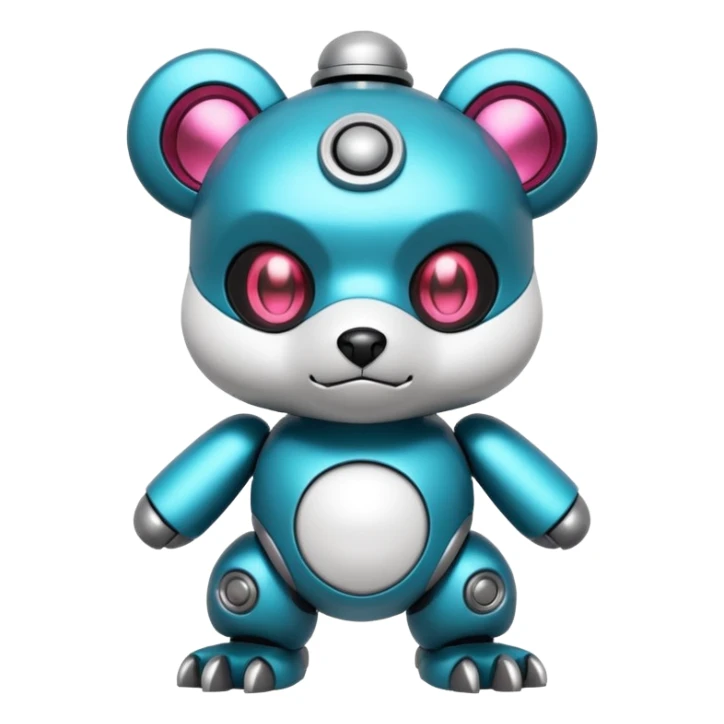 Badass Rosy Scary Oshawott-Robo-Pokémon sticker