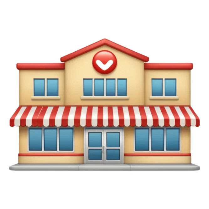 Supermercado🛒de Frente Por Fora e Com Fachada  sticker