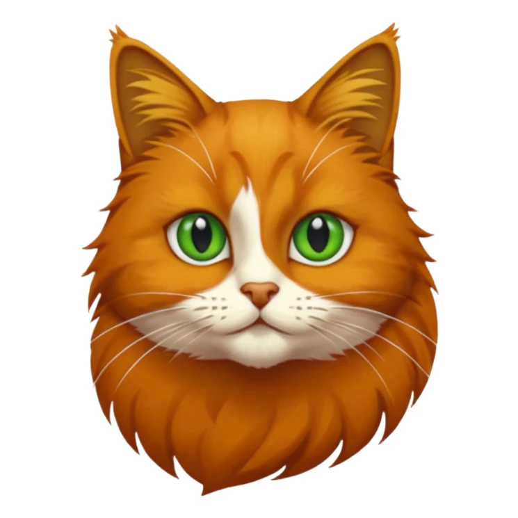 Chat roux qui saute dans la peinture sticker