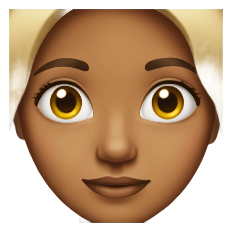 Mixed woman with heart eyes sticker