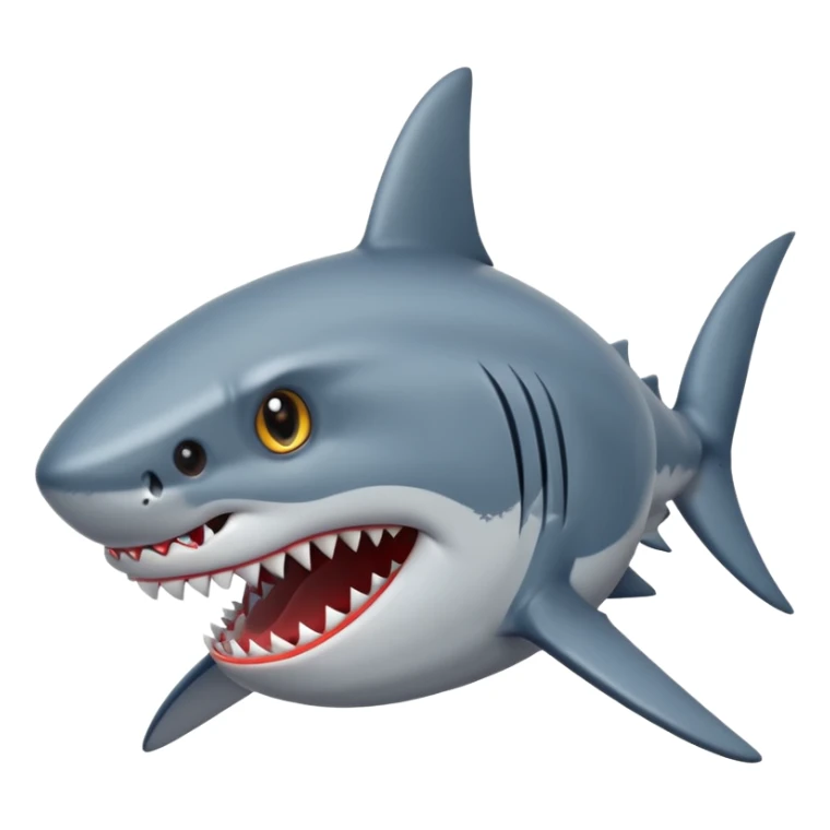 Shark with big stars in the eyes  sticker