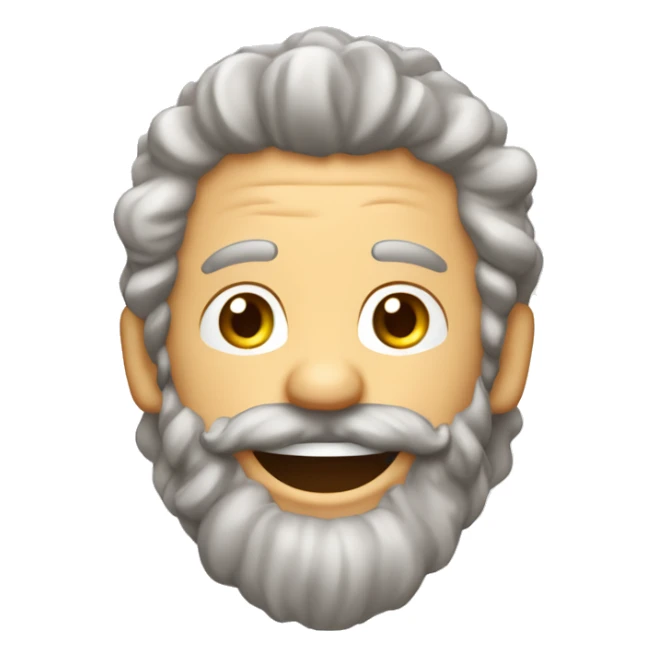 Homme blanc cheveux brun long et bouclé qui pleure de rire sticker