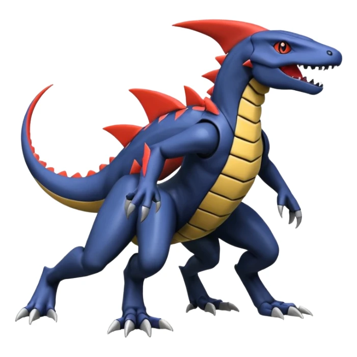 Heliolisk-Salandit-Garchomp-Cyclizar-Genesect-Pokémon, full body sticker