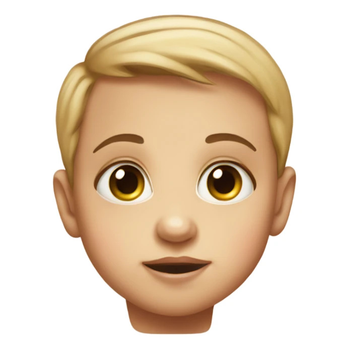 Baby face and big eyes  sticker