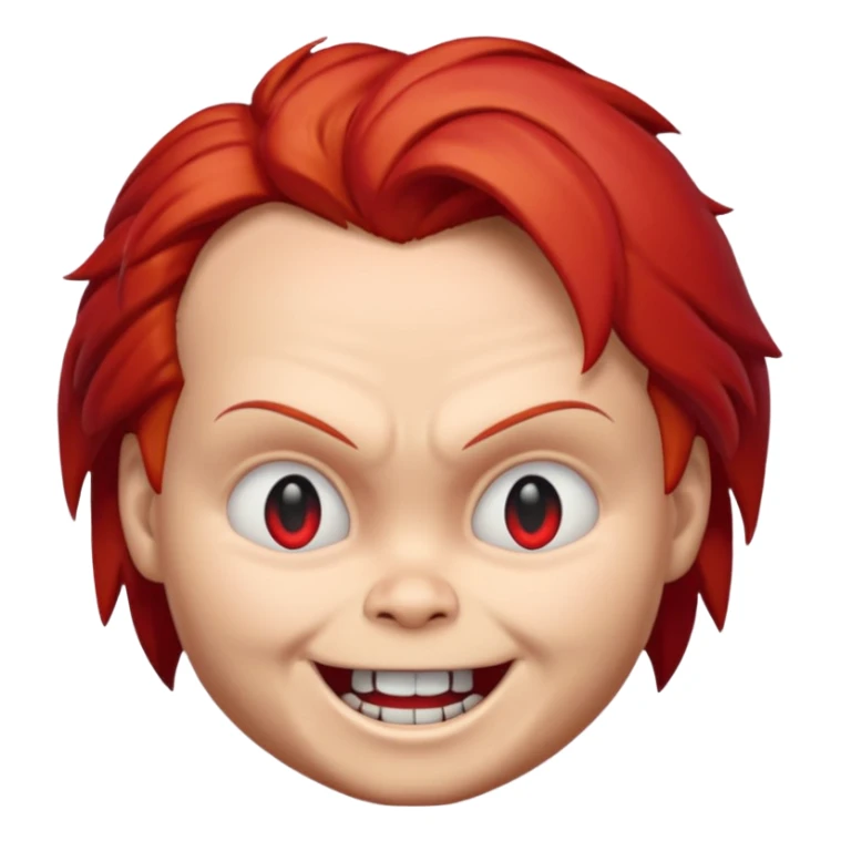Un emojin de chuky sticker