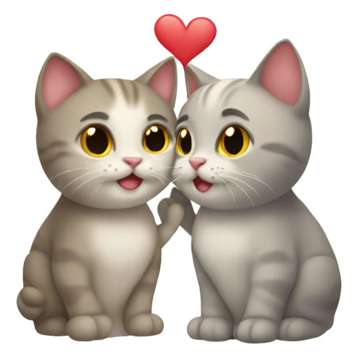 Cats in love sticker