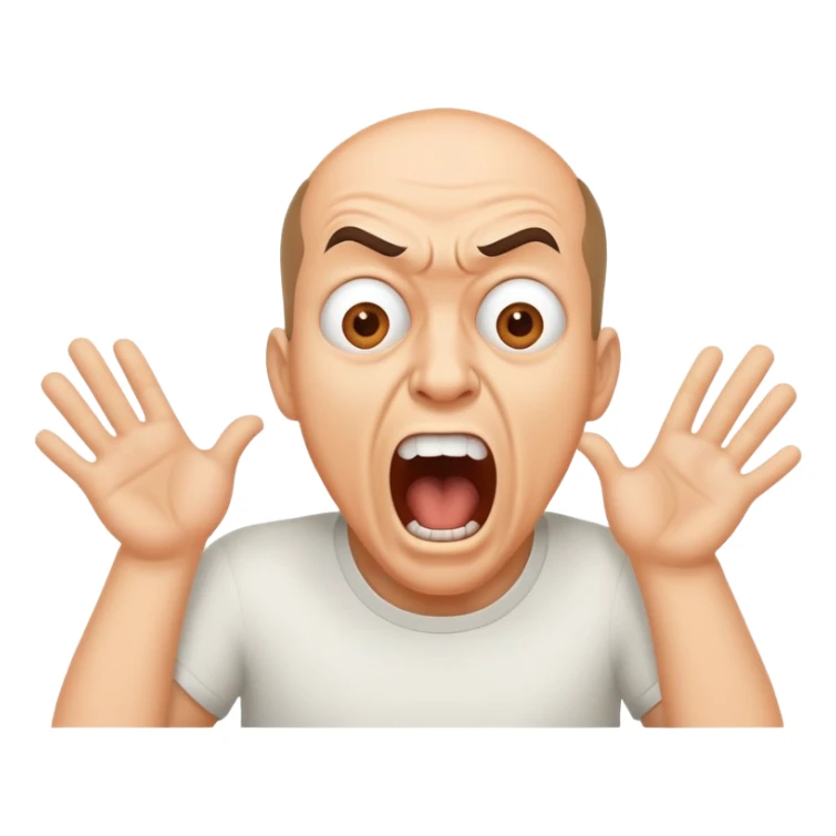 it says “goida” in big letters above the screaming man. sticker