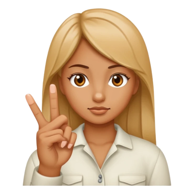 Girl showing middle finger  sticker