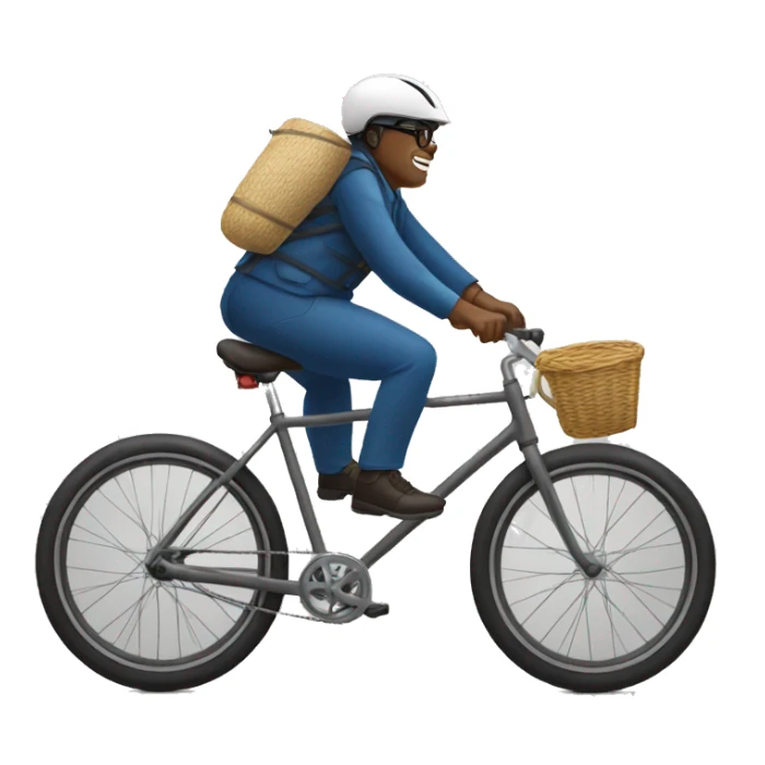tshisekedi sur  un velo   sticker