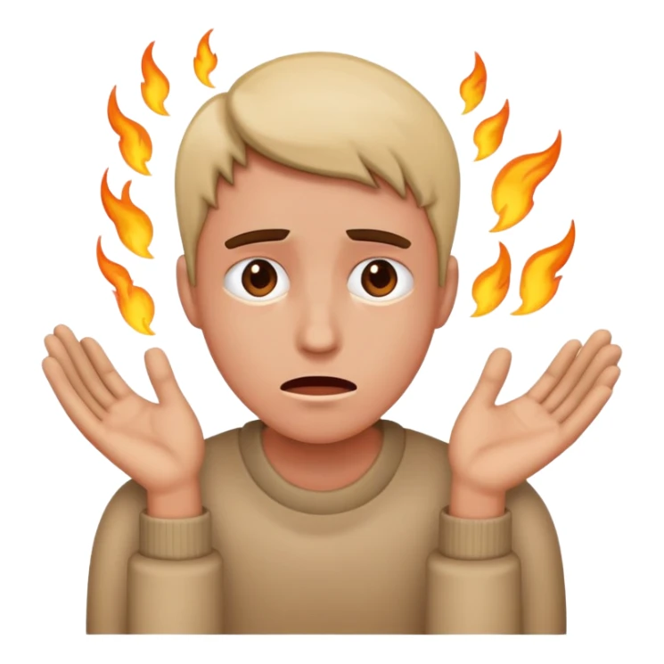 Persona teniendo un episodio de crisis  sticker