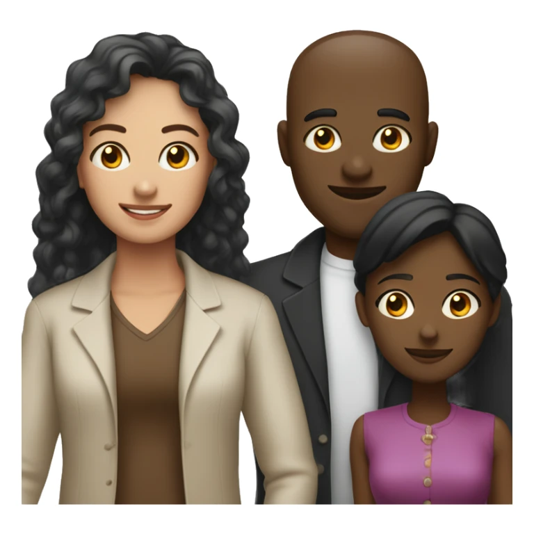 Casal homem branco e mulher negra sticker