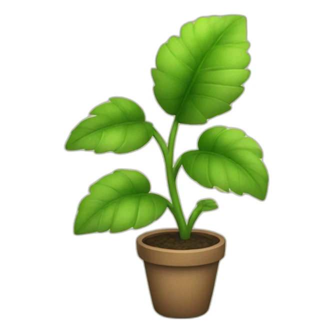 Cute plant sticker