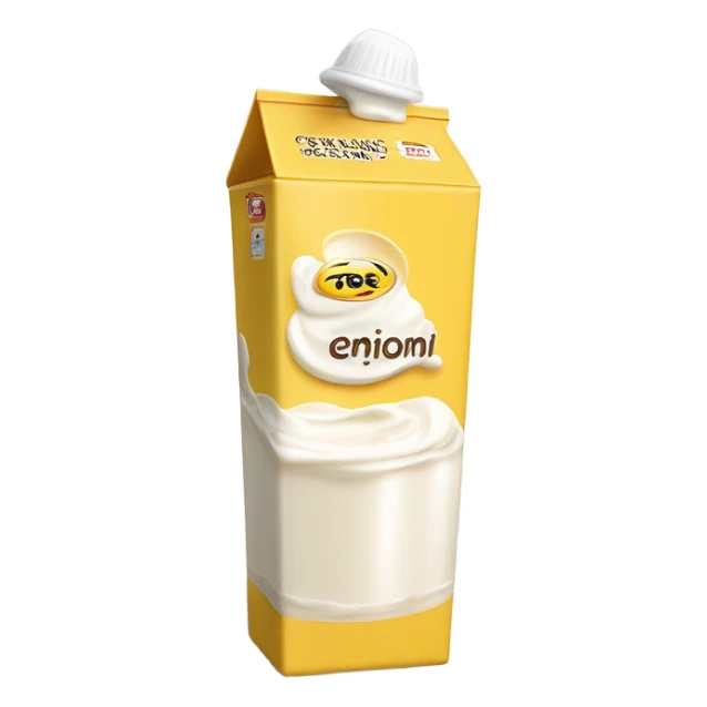 carton of cream sticker