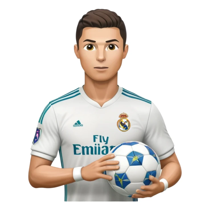 Cristiano Ronaldo con la camiseta del Madrid  sticker