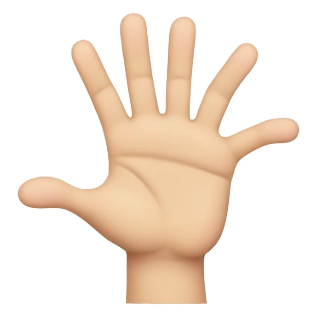 hand with 2 fingers up(thumb, index and pinky) sticker