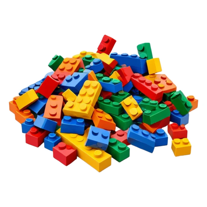 Lego pieces emoji sticker