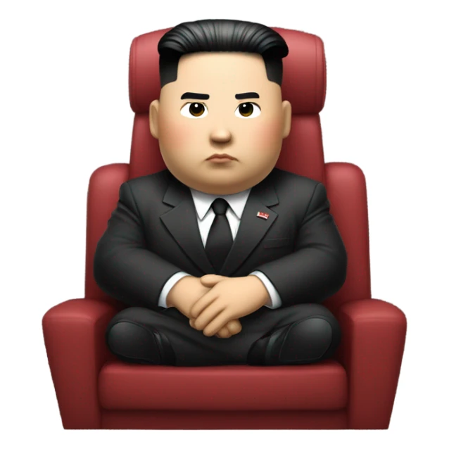 Kim Jong Un riding the rocket sticker