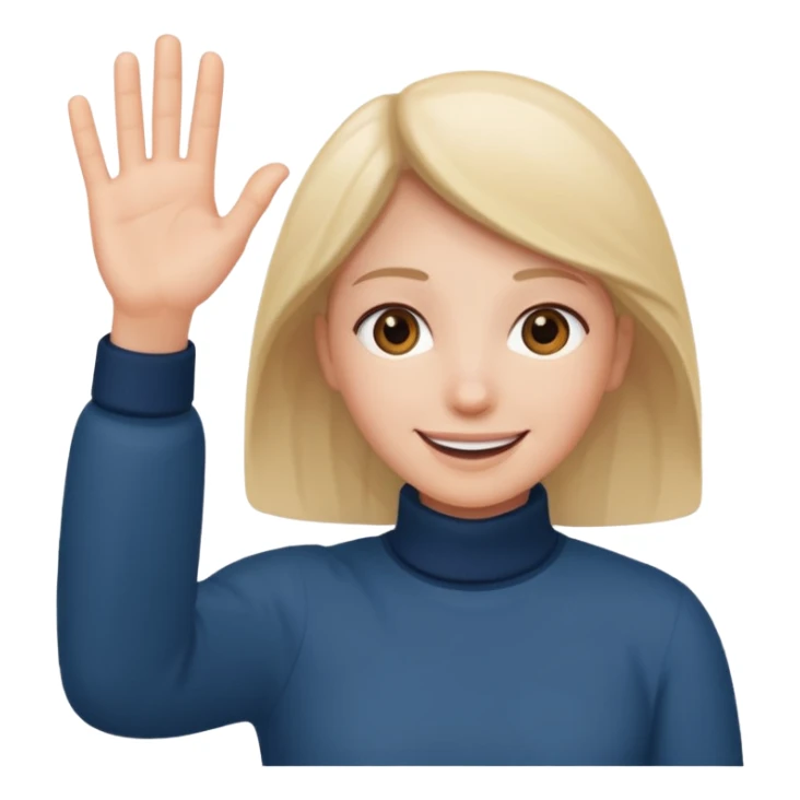 Emoji for cold outreaching to new people sticker