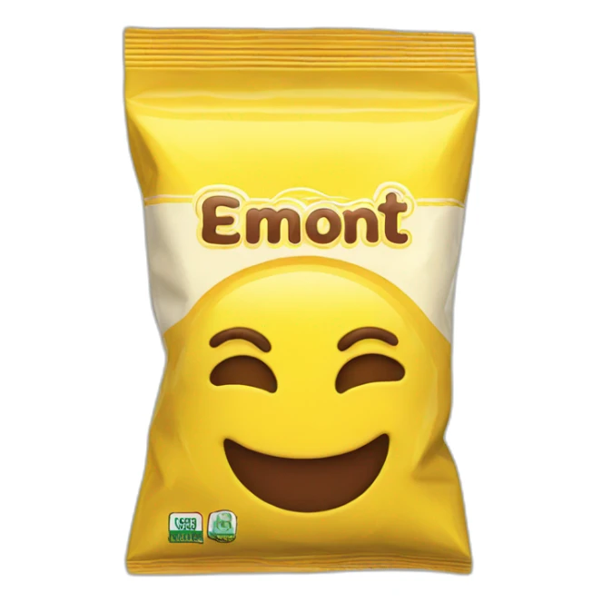 powder chocolate flavor - yellow bag sticker