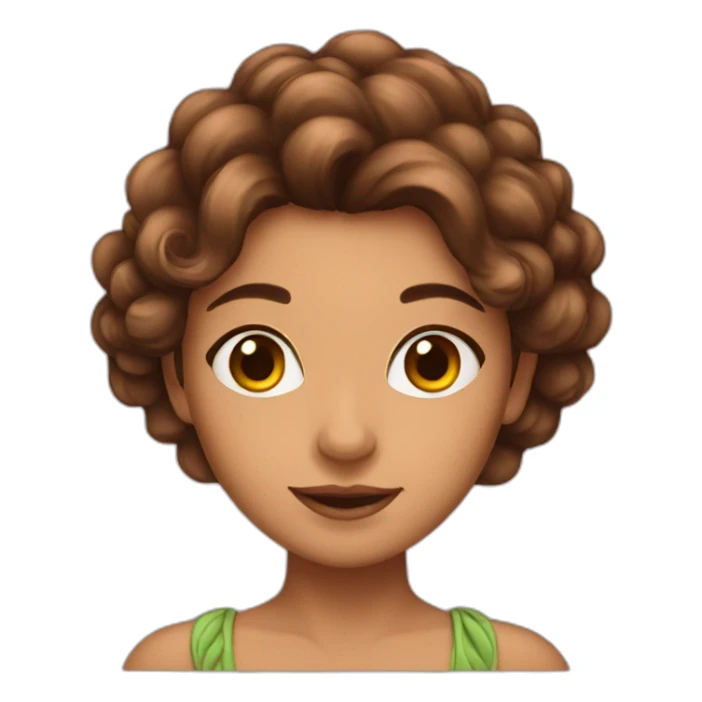 Brown hair Latina fairy sticker