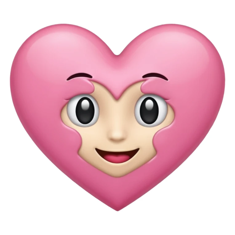 Herz Emoji rosa sticker