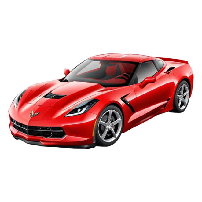 Chevrolet Corvette - Chevrolet (Model Year: 2022) (Iconic colour: Red) sticker